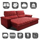 Sofá Retrátil E Reclinável 2,35m Molas Ensacadas Cama Inbox B