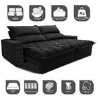 Sofá Retrátil E Reclinável 2,35m Molas Ensacadas Cama Inbox E