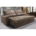 Sofá Retrátil E Reclinável 2,35m Molas Ensacadas Cama Inbox S