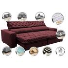 Sofá Retrátil E Reclinável 2,35m Molas Ensacadas Cama Inbox S