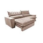 Sofá Retrátil E Reclinável 2,35m Molas Ensacadas Cama Inbox S