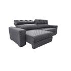 Sofá Retrátil E Reclinável 2,35m Molas Ensacadas Cama Inbox S