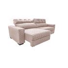 Sofá Retrátil E Reclinável 2,35m Molas Ensacadas Cama Inbox S