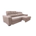 Sofá Retrátil E Reclinável 2,35m Molas Ensacadas Cama Inbox S