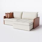 Sofá Retrátil E Reclinável 2,40m Cama Inbox Belgrado Com Mola