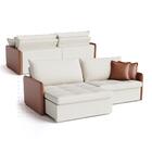 Sofá Retrátil E Reclinável 2,40m Cama Inbox Belgrado Com Mola