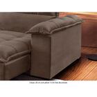 Sofá Retrátil E Reclinável 2,50m 4 Lugares Bege