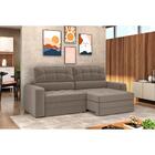 Sofá Retrátil E Reclinável 2,50m 4 Lugares Suede Veludo Multi