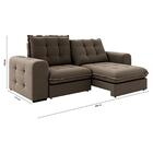 Sofá Retrátil E Reclinável 2,50m 4 Lugares Suede Veludo Multi