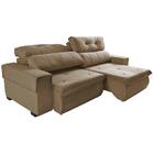 Sofá Retrátil E Reclinável 2,50m Cama Inbox Tókio Com Molas E