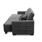 Sofá Retrátil E Reclinável 2,50m Karina Veludo Cinza Madelina