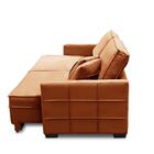 Sofá Retrátil E Reclinável 2,50m Karina Veludo Terracota Made