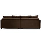 Sofá Retrátil E Reclinável 2,50m Mariah Veludo Marrom Madelin