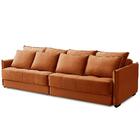 Sofá Retrátil E Reclinável 2,50m Mariah Veludo Terracota Made