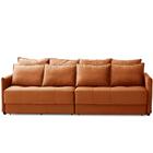 Sofá Retrátil E Reclinável 2,50m Mariah Veludo Terracota Made