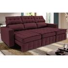 Sofá Retrátil E Reclinável 2,50m Molas Ensacadas E Costura Tr