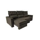 Sofá Retrátil E Reclinável 2,50m Molas Ensacadas E Costura Tr