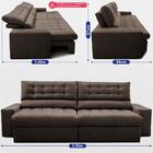 Sofá Retrátil E Reclinável 2,50m Molas Ensacadas Max Spring V