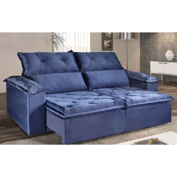 Sofá Retrátil E Reclinável 2,50m Rio De Janeiro Estofados Tei