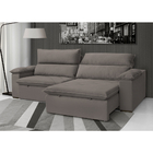 Sofá Retrátil E Reclinável 2,50m São Paulo 4 Lugares - Suede