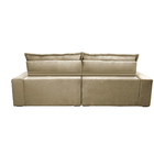 Sofa Retrátil E Reclinável 2,52m Com Molas Ensacadas Cama Inb