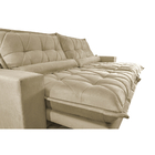 Sofa Retrátil E Reclinável 2,52m Com Molas Ensacadas Cama Inb