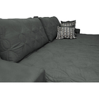 Sofá Retrátil E Reclinável 2,52m Com Molas Ensacadas Cama Inb