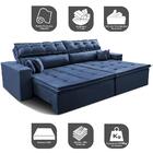 Sofá Retrátil E Reclinável 2,52m Luxos Cama Inbox Velusoft Az
