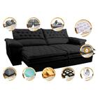 Sofá Retrátil E Reclinável 2,52m Molas Ensacadas Cama Inbox A