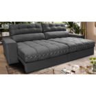 Sofá Retrátil E Reclinável 2,52m Molas Ensacadas Cama Inbox B