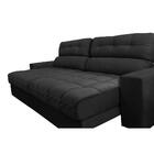 Sofá Retrátil E Reclinável 2,52m Molas Ensacadas Cama Inbox B