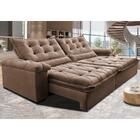 Sofá Retrátil E Reclinável 2,55m Cama Inbox Big Fresh Com Sof