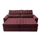 Sofá Retrátil E Reclinável 2,55m Cama Inbox Big Puffer Com So