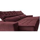 Sofá Retrátil E Reclinável 2,55m Cama Inbox Big Puffer Com So