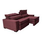 Sofá Retrátil E Reclinável 2,55m Cama Inbox Big Puffer Com So