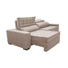 Sofá Retrátil E Reclinável 2,55m Cama Inbox Big Star Com Soft