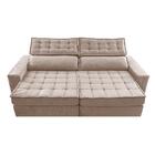 Sofá Retrátil E Reclinável 2,55m Cama Inbox Big Star Com Soft