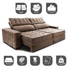 Sofá Retrátil E Reclinável 2,55m Cama Inbox Big Star Com Soft