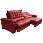 Sofá Retrátil E Reclinável 2,55m Molas Ensacadas Cama Inbox B