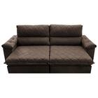 Sofá Retrátil E Reclinável 2,55m Molas Ensacadas Cama Inbox B