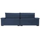 Sofá Retrátil E Reclinável 2,55m Molas Ensacadas Cama Inbox B