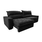 Sofá Retrátil E Reclinável 2,55m Molas Ensacadas Cama Inbox E