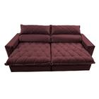 Sofá Retrátil E Reclinável 2,55m Molas Ensacadas Cama Inbox E