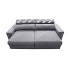 Sofá Retrátil E Reclinável 2,55m Molas Ensacadas Cama Inbox S