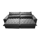 Sofá Retrátil E Reclinável 2,55m Molas Ensacadas Cama Inbox S