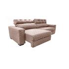 Sofá Retrátil E Reclinável 2,55m Molas Ensacadas Cama Inbox S