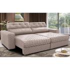 Sofá Retrátil E Reclinável 2,55m Molas Ensacadas Cama Inbox S