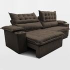 Sofá Retrátil E Reclinável 2,60m Molas Ensacadas Dream Veluso