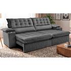 Sofá Retrátil E Reclinável 2,60m Molas Ensacadas Dream Veluso