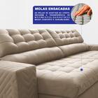 Sofá Retrátil E Reclinável 2,70m Molas Ensacadas Max Spring V